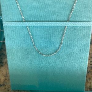 Authentic sterling silver Tiffany & CO. 18 inch pendant chain